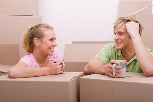 Office removals team planning a business move in Lambeth