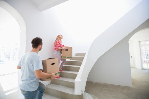 Careful loading of furniture for a local move in Lambeth