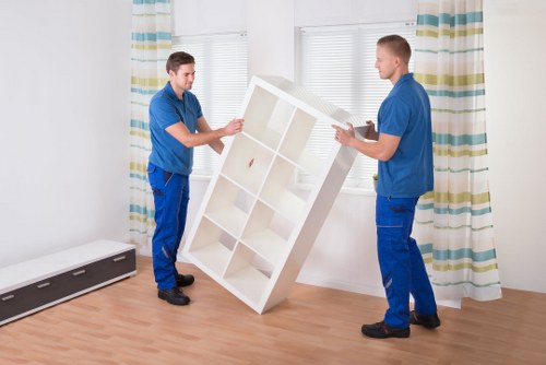 Team managing access and delivery conditions during a move