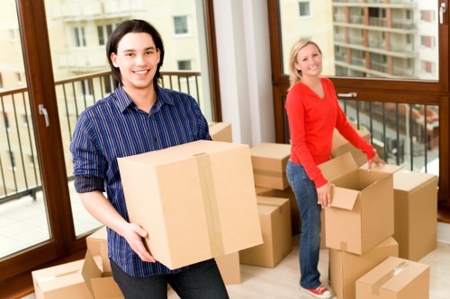 A structured commercial move in Lambeth with labelled office items